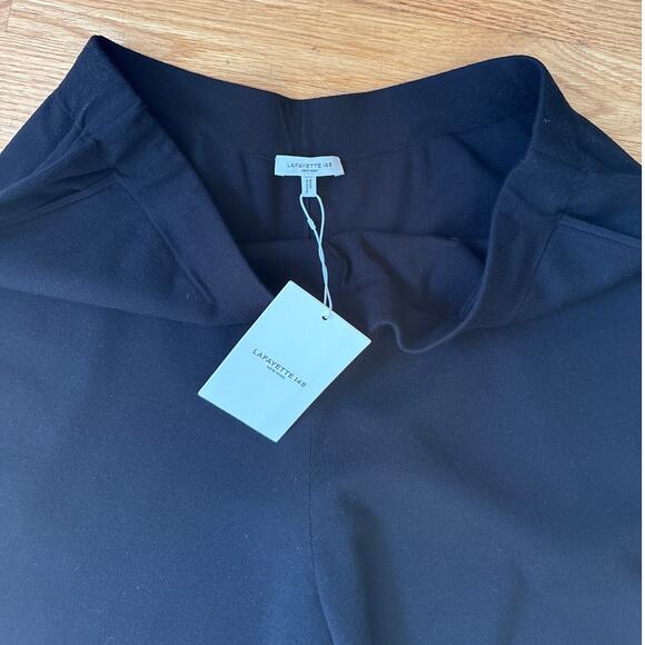 New with Tags Lafayette 148 Black Trousers/Pants Lagenlook Large $598 retail - Picture 2 of 7